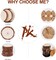 30-Pack Natural Wood Slices (3.1–3.5 Inches) – Unfinished Craft Wood Circles with Pre-Drilled Holes for DIY Projects, Arts & Crafts, and Christmas Ornaments